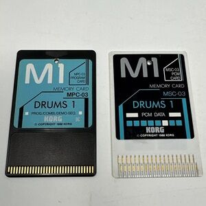 1988 Korg PCM Data Memory Program Card MSC-03 MPC-03 Set Drums 1